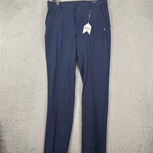 NEW 1764 Signature Mens 34X34 Pants Golf Chino Blue Stretch Performance Pockets
